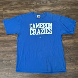 Vintage Nike Team Duke Blue Devils Cameron Crazies Tee Shirt XL NCAA